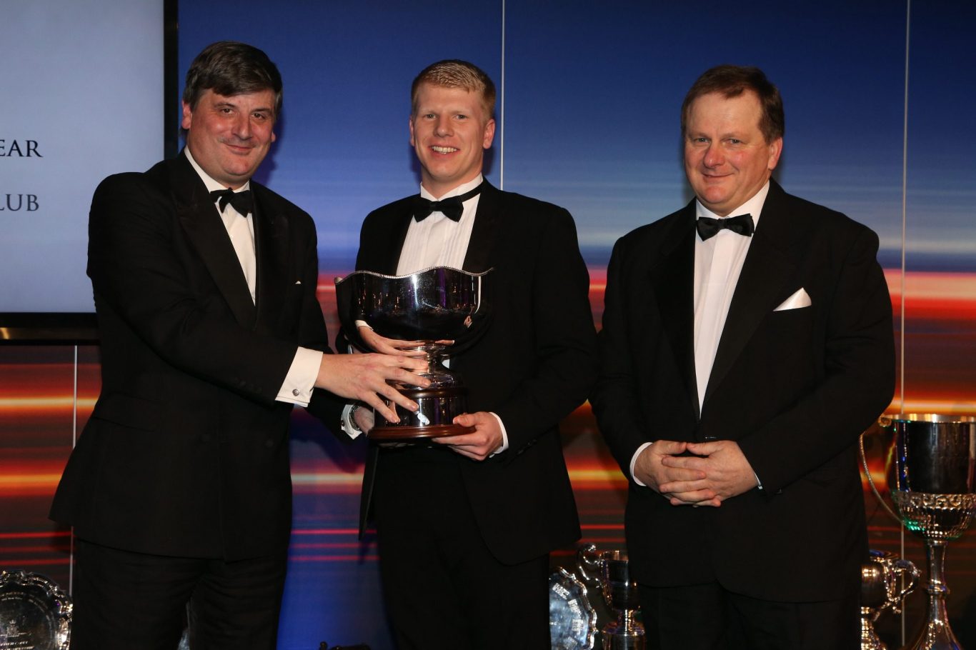 JLT MSA Club of the Year 2015, SHMC Chairman Jamie Watts and Roger Gillard receiving the award at the RAC Club